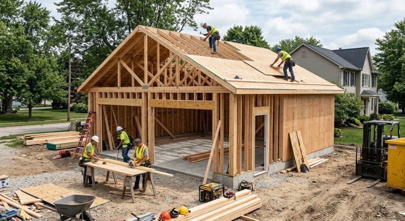 Attached Garage Construction in South Houston, TX