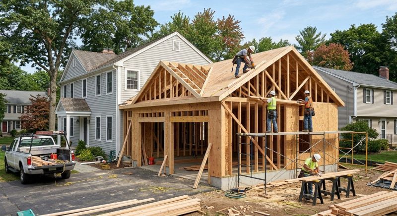 Attached Garage Construction in Houston, TX