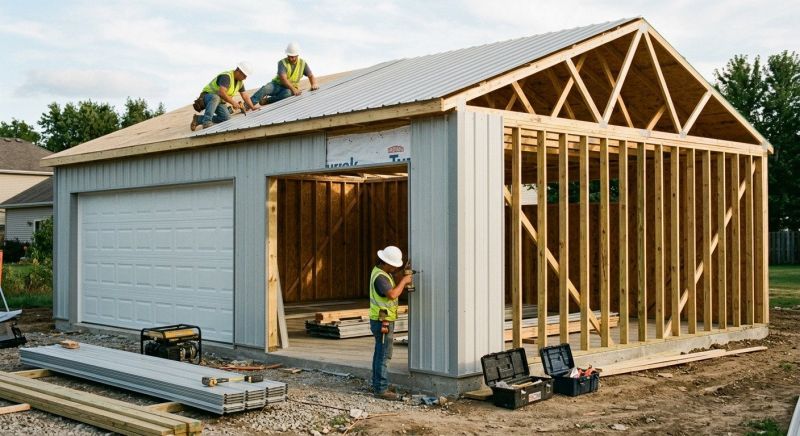 Detached Garage Construction in Houston, TX