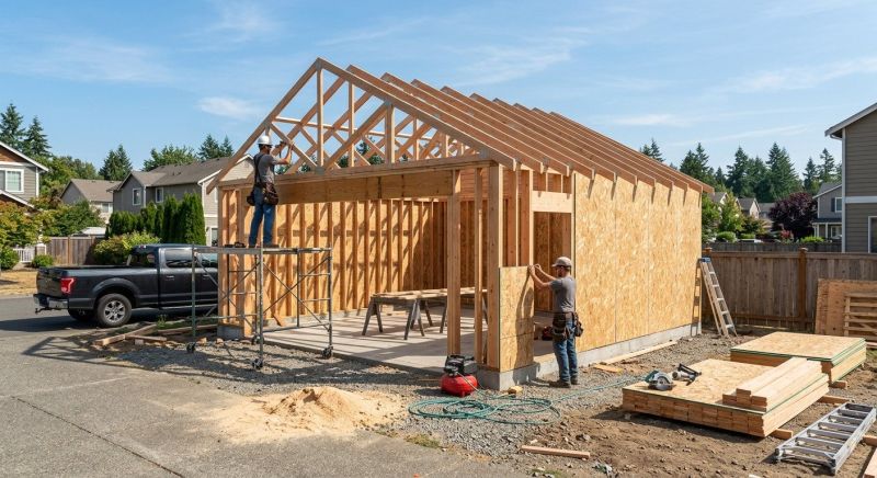 Four Car Garage Installation in Katy, TX