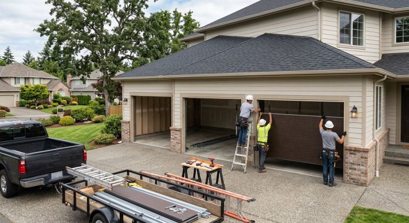Three Car Garage Installation in Conroe, TX